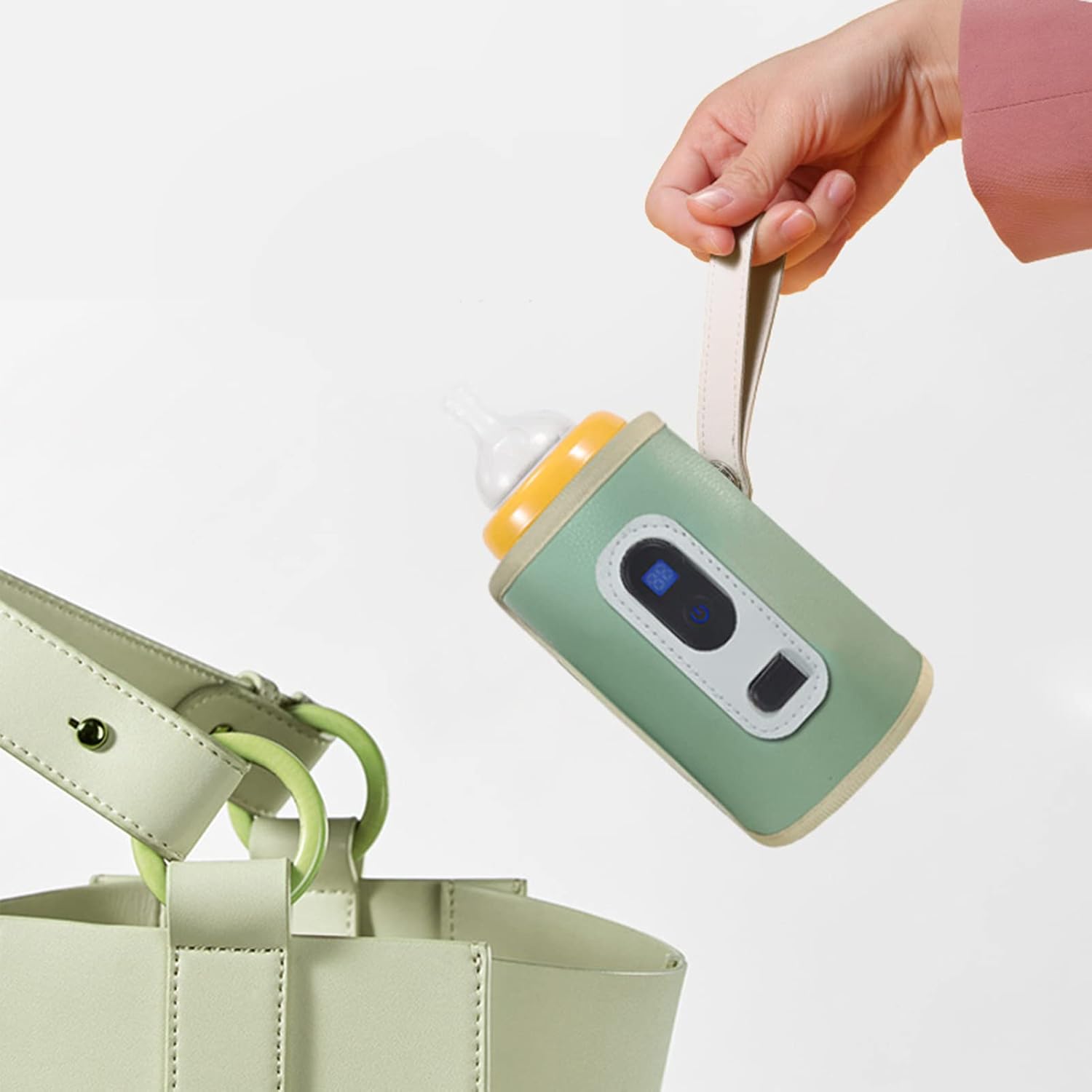 Portable USB Baby Bottle Warmer – Precise Heating, Adjustable Temperature, Travel-Ready