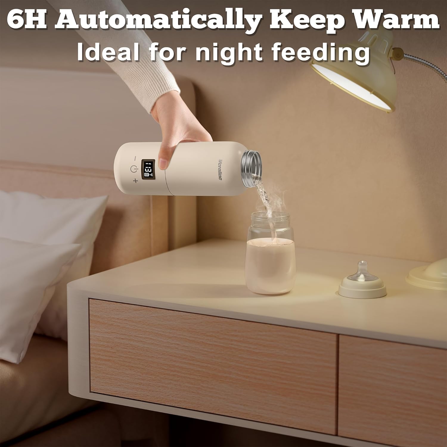 Traveling Baby Bottle Hot Tub - Instant Milk Spa with Fancy Temp Control and Cordless Freedom!
