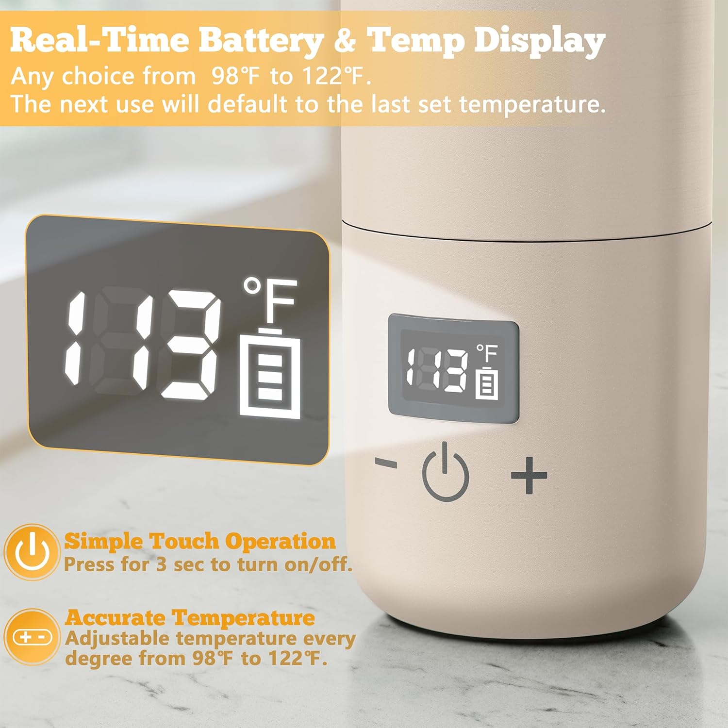 Traveling Baby Bottle Hot Tub - Instant Milk Spa with Fancy Temp Control and Cordless Freedom!